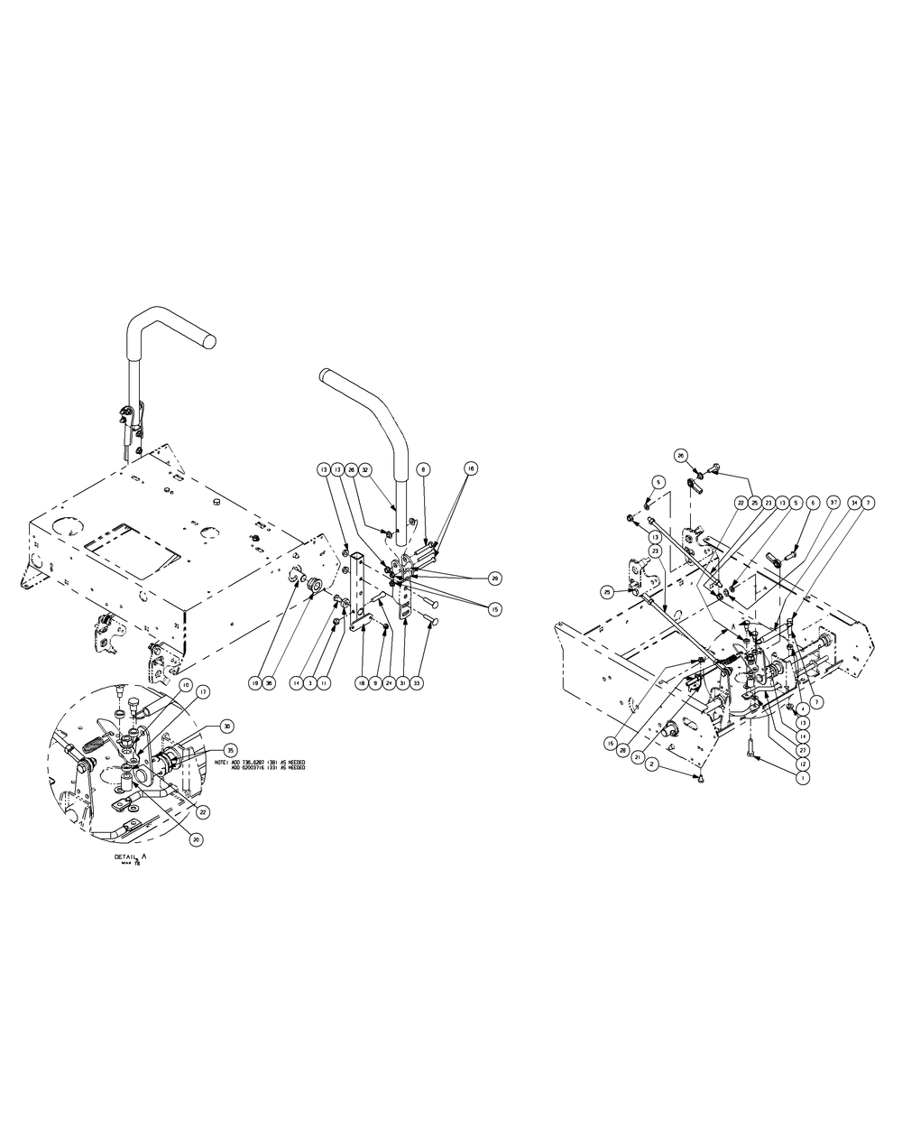 Steering Assembly 2008 And Before Diagram and Parts List for Z-FORCE44 17AF3AGL-17AF3AGL010 Cub Cadet Lawn Tractor